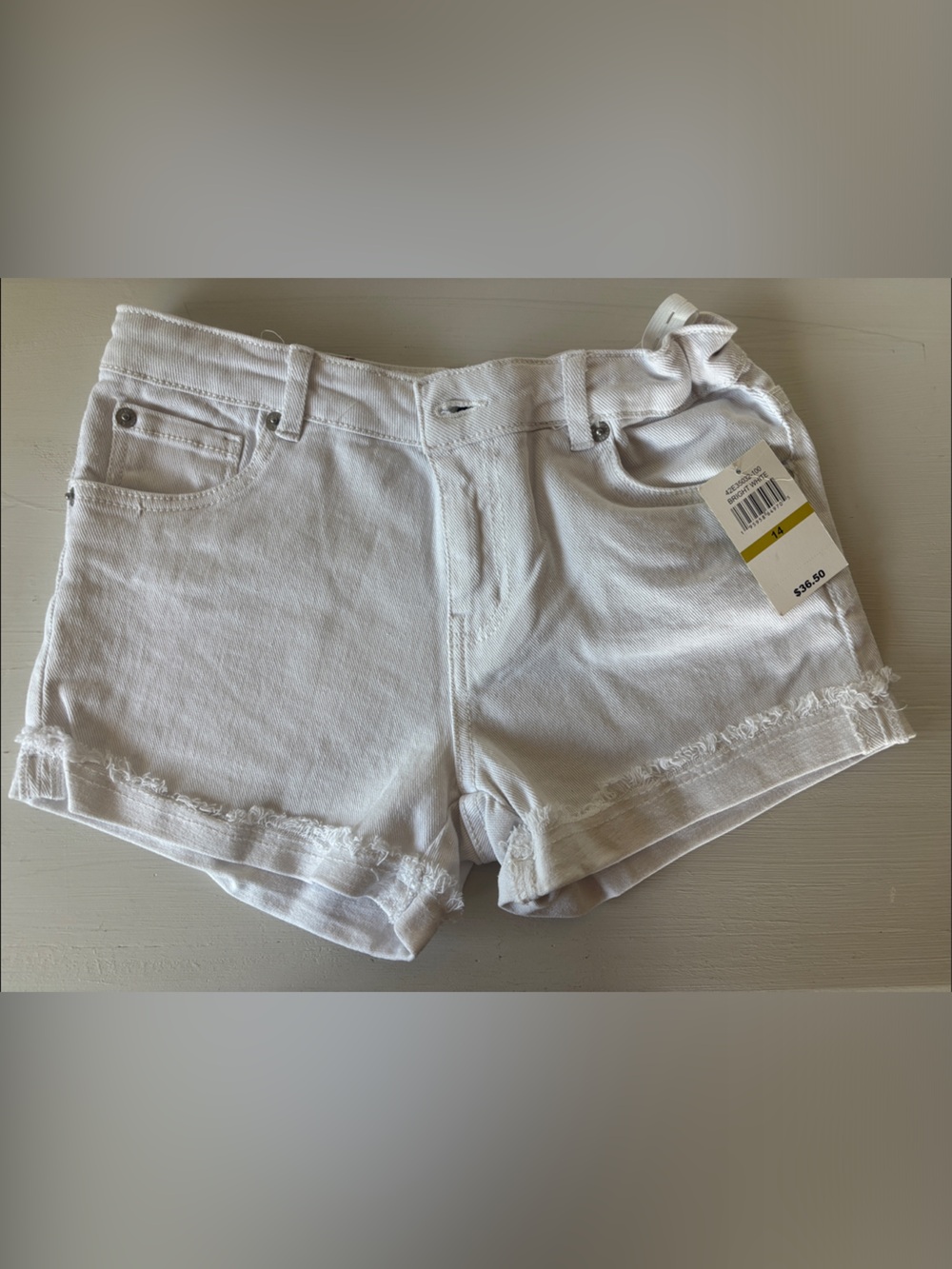 Girls Lucky Brand White Denim Cutoff Shorts